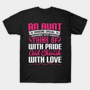 Womens Cute Auntie Gift An Aunt is Someone Special T-Shirt